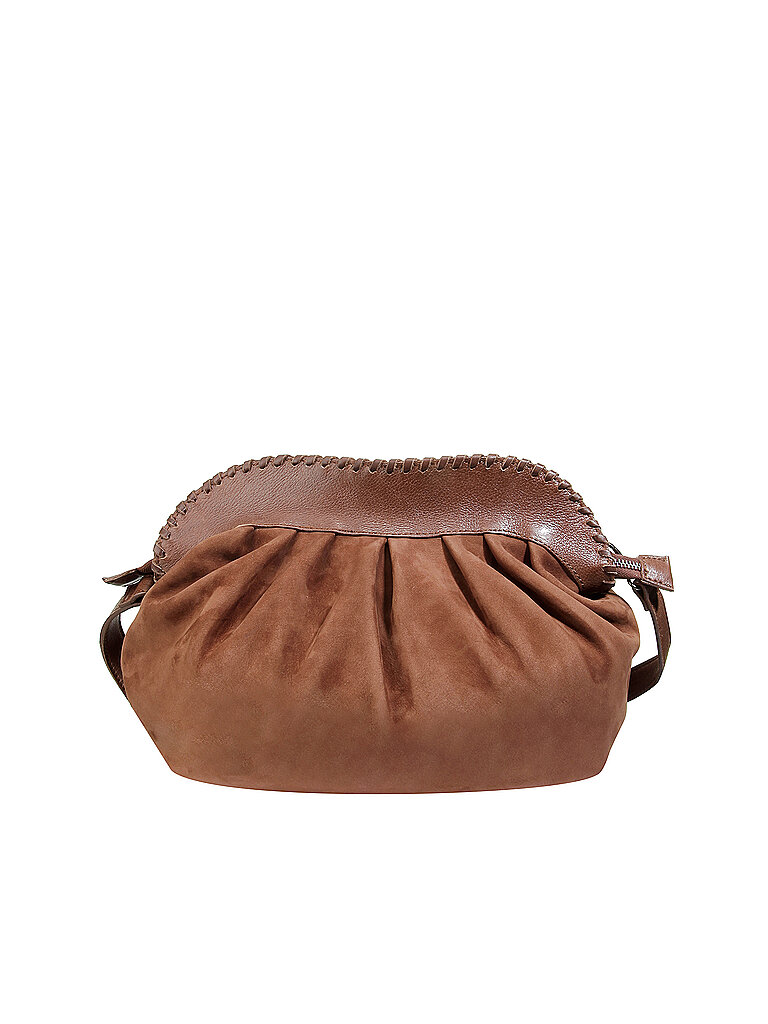 REHARD Ledertasche - Umhängetasche Nabuk Family braun