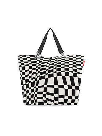 REISENTHEL | Shopper XLarge OP-ART Weiss  / Schwarz