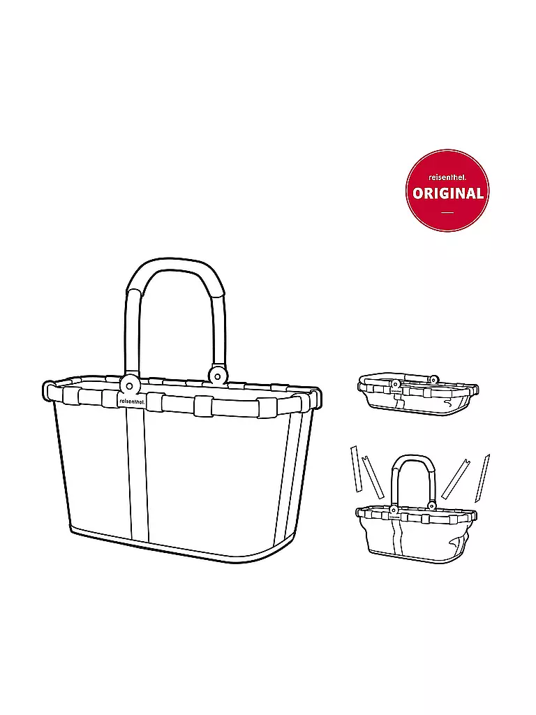 REISENTHEL | Carrybag OP-ART Weiss / Schwarz | weiss