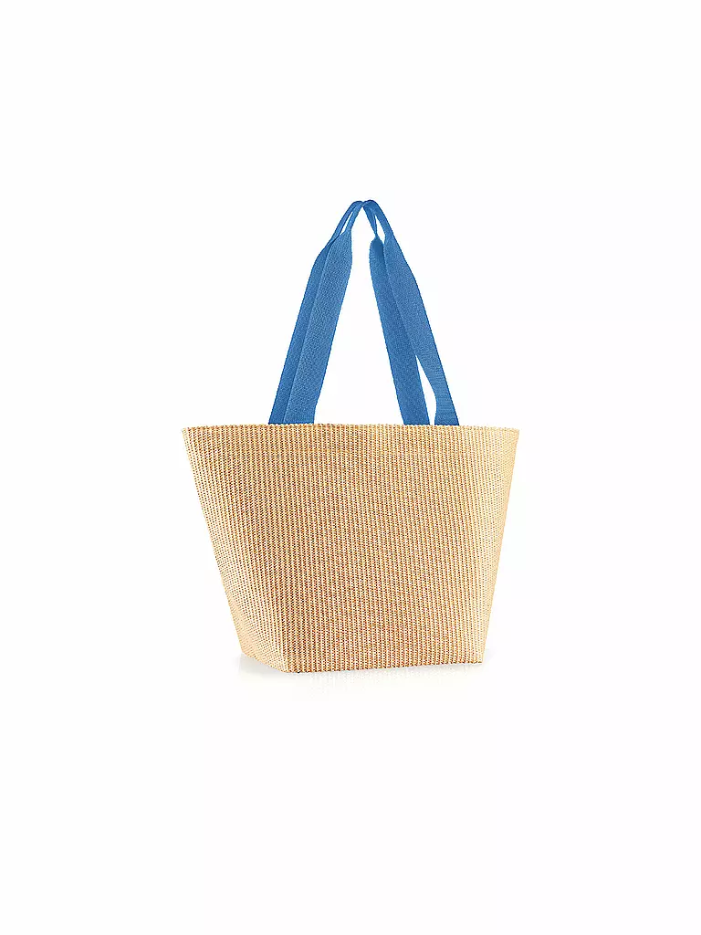 REISENTHEL | Tasche - Shopper Medium Raffia Blue | schwarz
