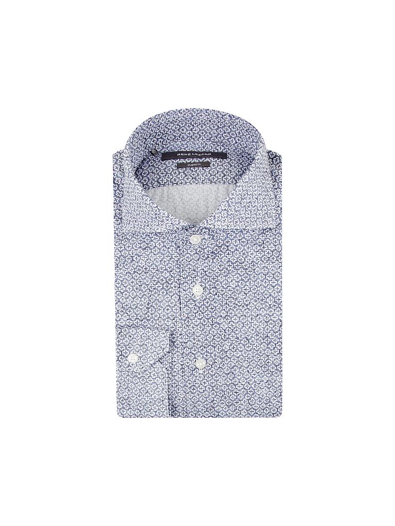 Rene Lezard Hemd Shaped Fit Blau 39