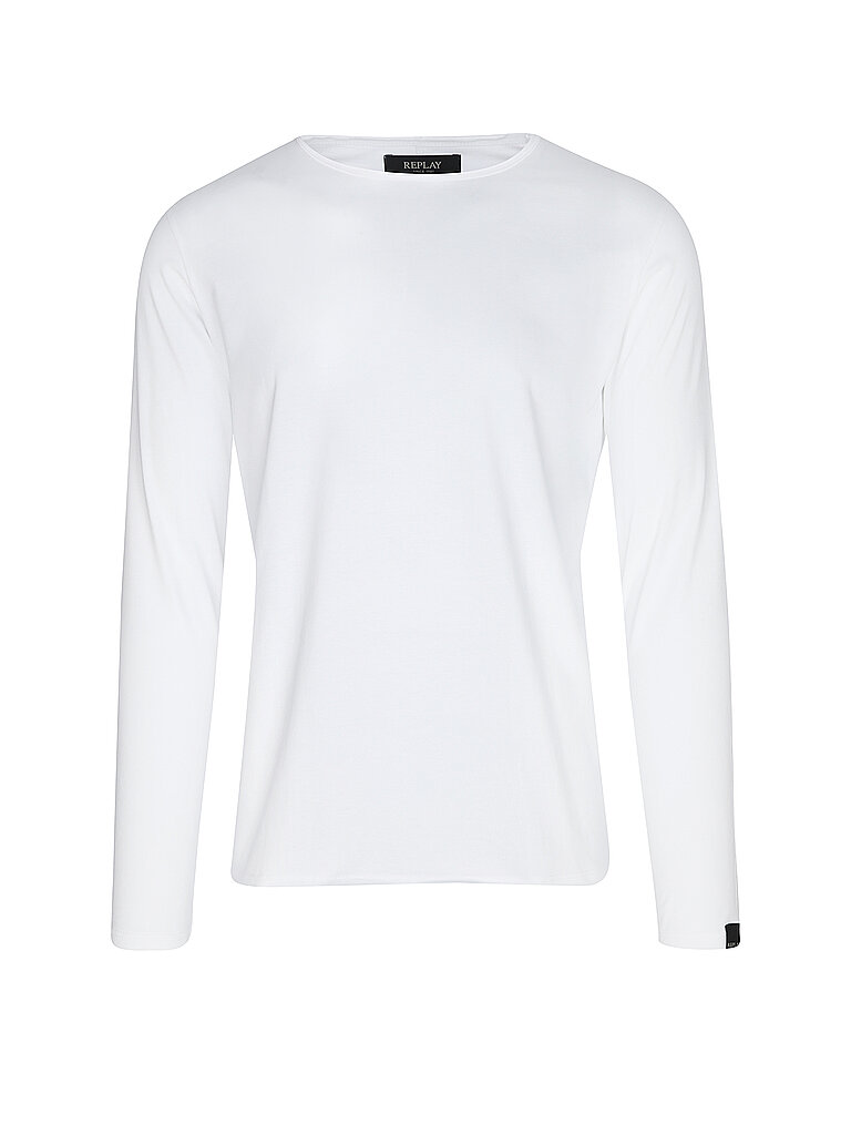 REPLAY Langarmshirt  weiss | L