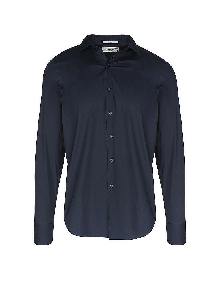REPLAY Hemd Slim Fit blau | L