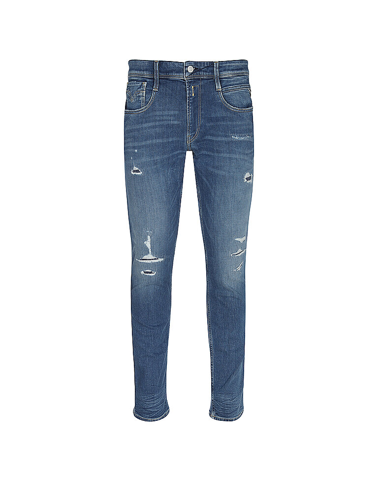 REPLAY Jeans Slim Fit ANBASS 573 BROKEN REPAIR blau | 29/L32