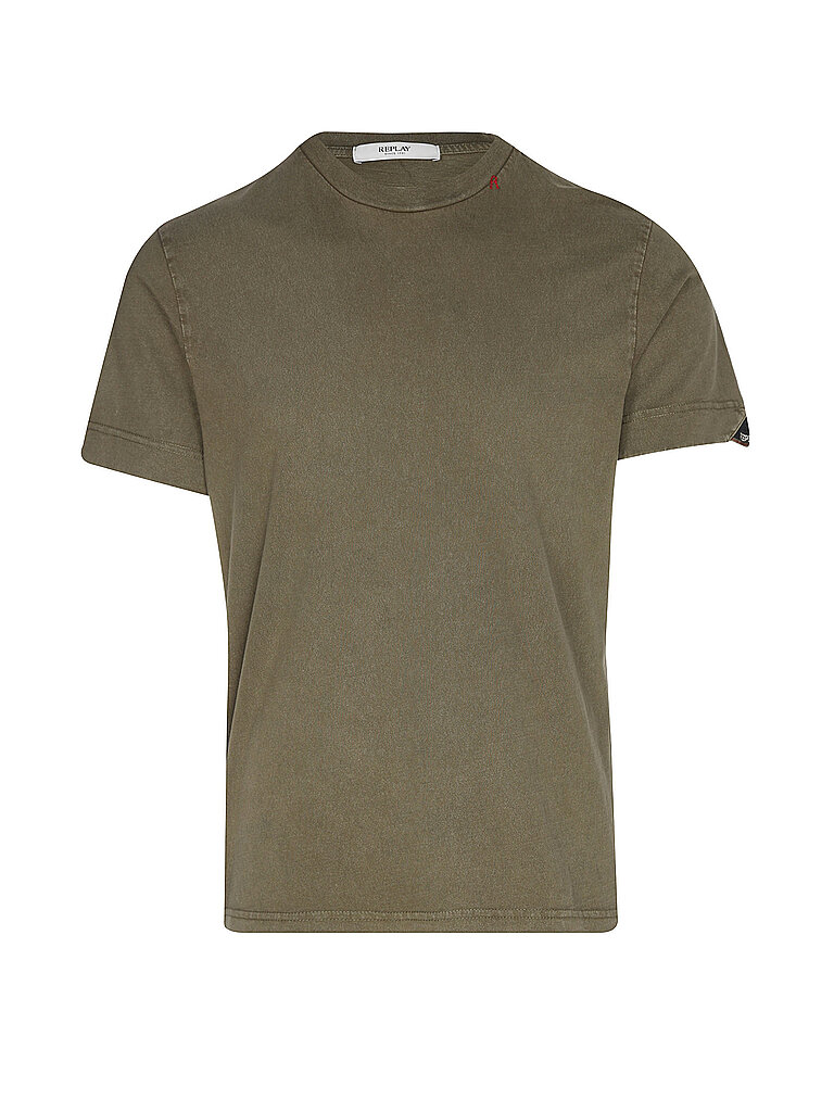 REPLAY T-Shirt  olive | S