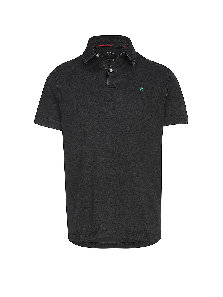 REPLAY Poloshirt  schwarz | M