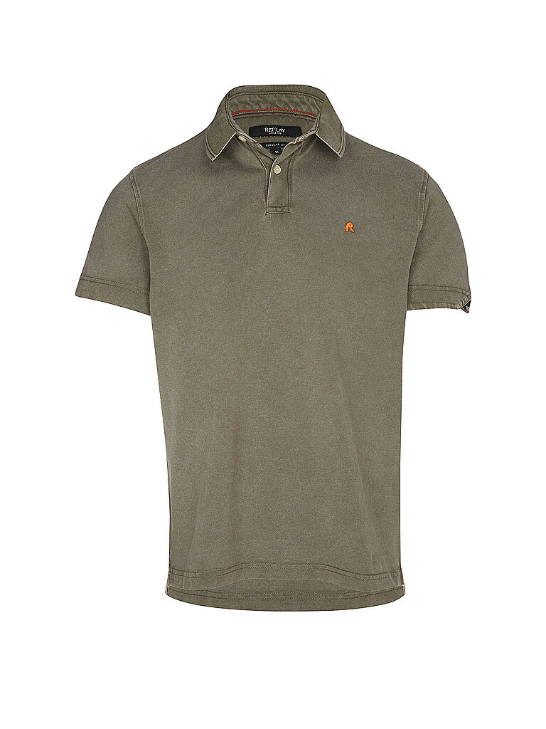 REPLAY Poloshirt  olive | XXL