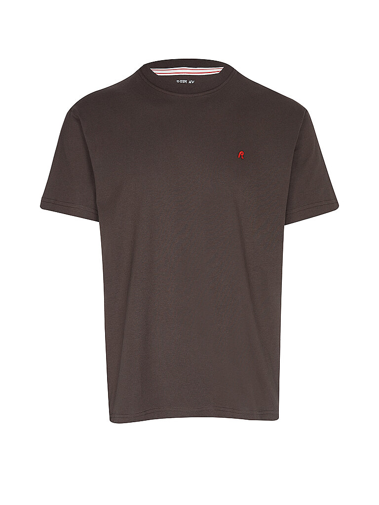 REPLAY T-Shirt CHEST R braun | L