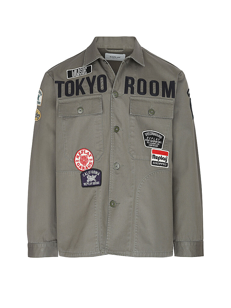 REPLAY Overshirt  olive | L