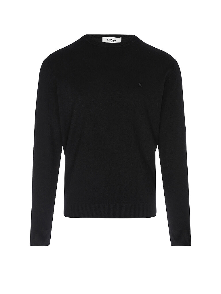 REPLAY Pullover  schwarz | L