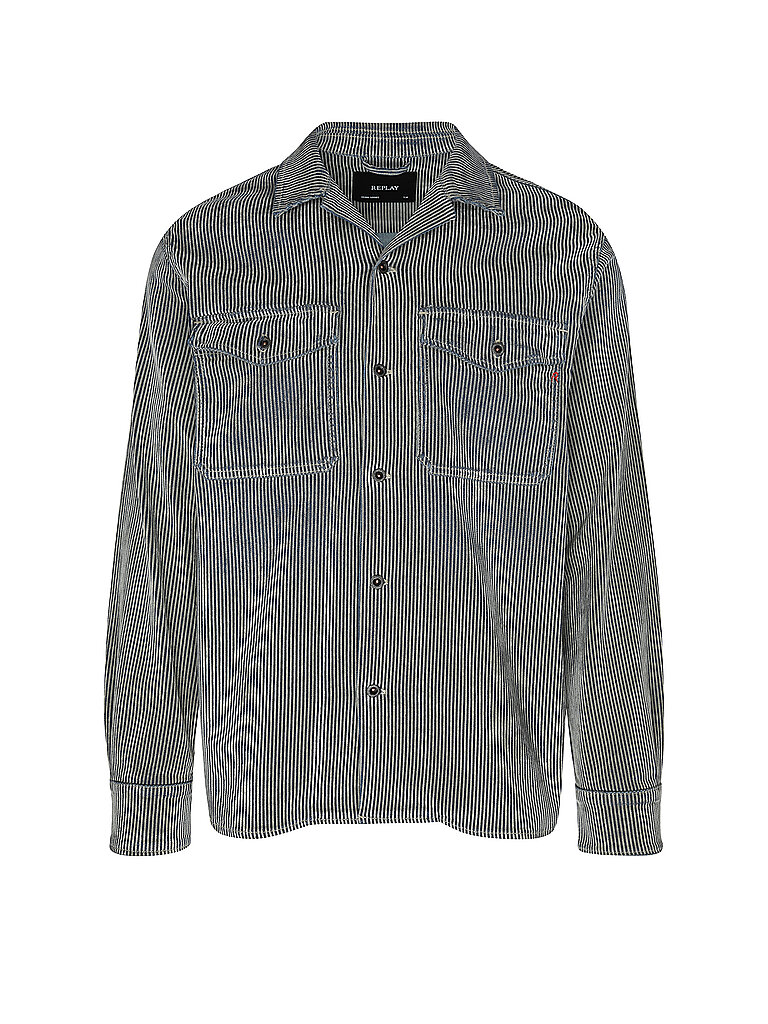 REPLAY Cordjacke  blau | L