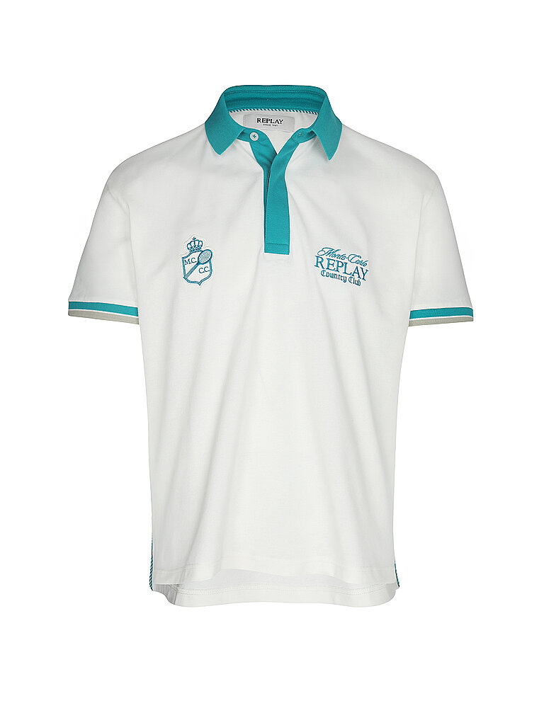 REPLAY Poloshirt  weiss | L
