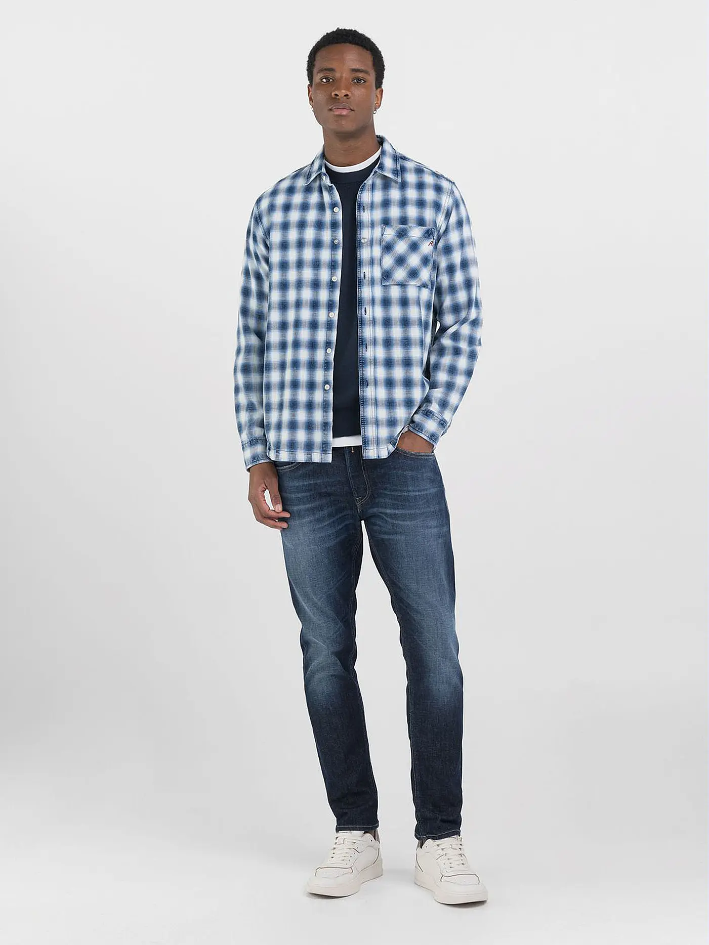 REPLAY | Hemd Regular Fit  | blau