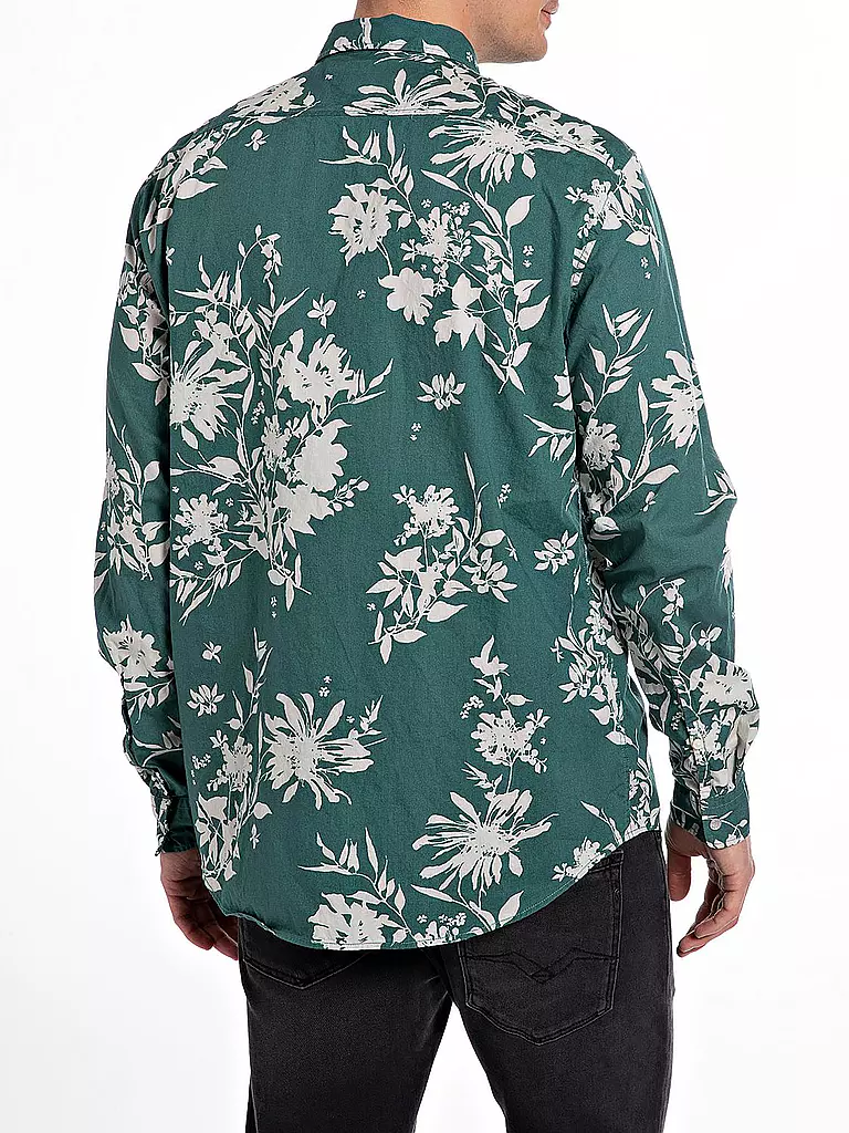 REPLAY | Hemd Slim Fit  | petrol