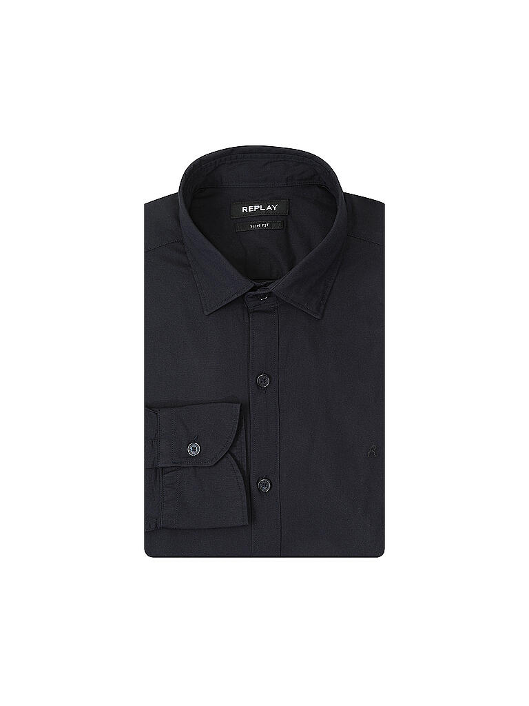 REPLAY | Hemd Slim Fit | blau