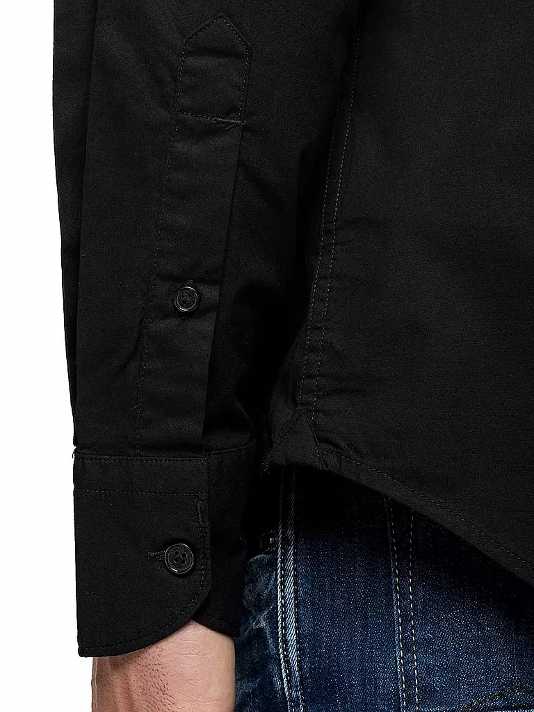 REPLAY | Hemd Slim Fit | schwarz