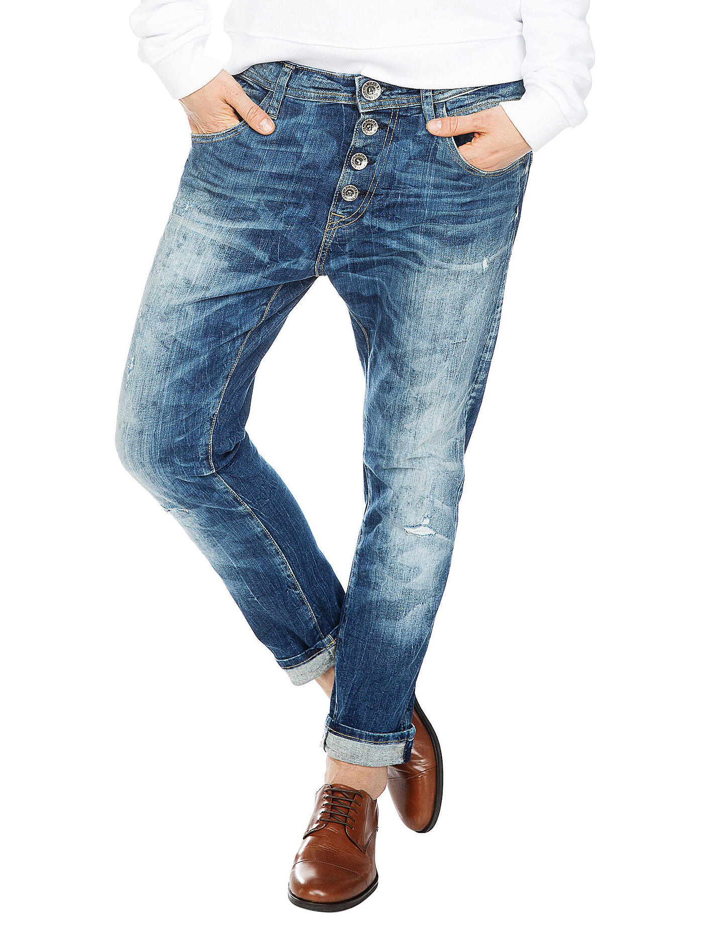 REPLAY | Jeans Boyfit "Pilar" | blau