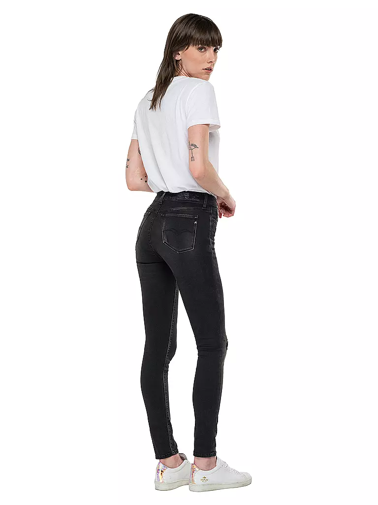 REPLAY | Jeans Skinny Fit Highwaist Luzien | schwarz