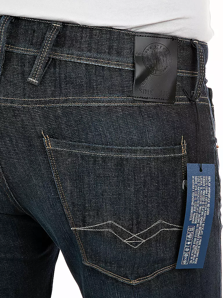 REPLAY | Jeans Slim Fit Ambass Hyperflex Reused | schwarz