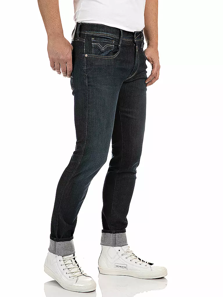 REPLAY | Jeans Slim Fit Ambass Hyperflex Reused | schwarz