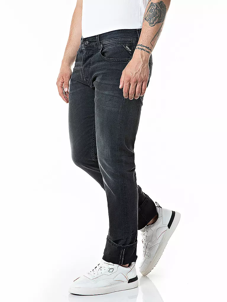 REPLAY | Jeans Straight Fit " Grover " | schwarz