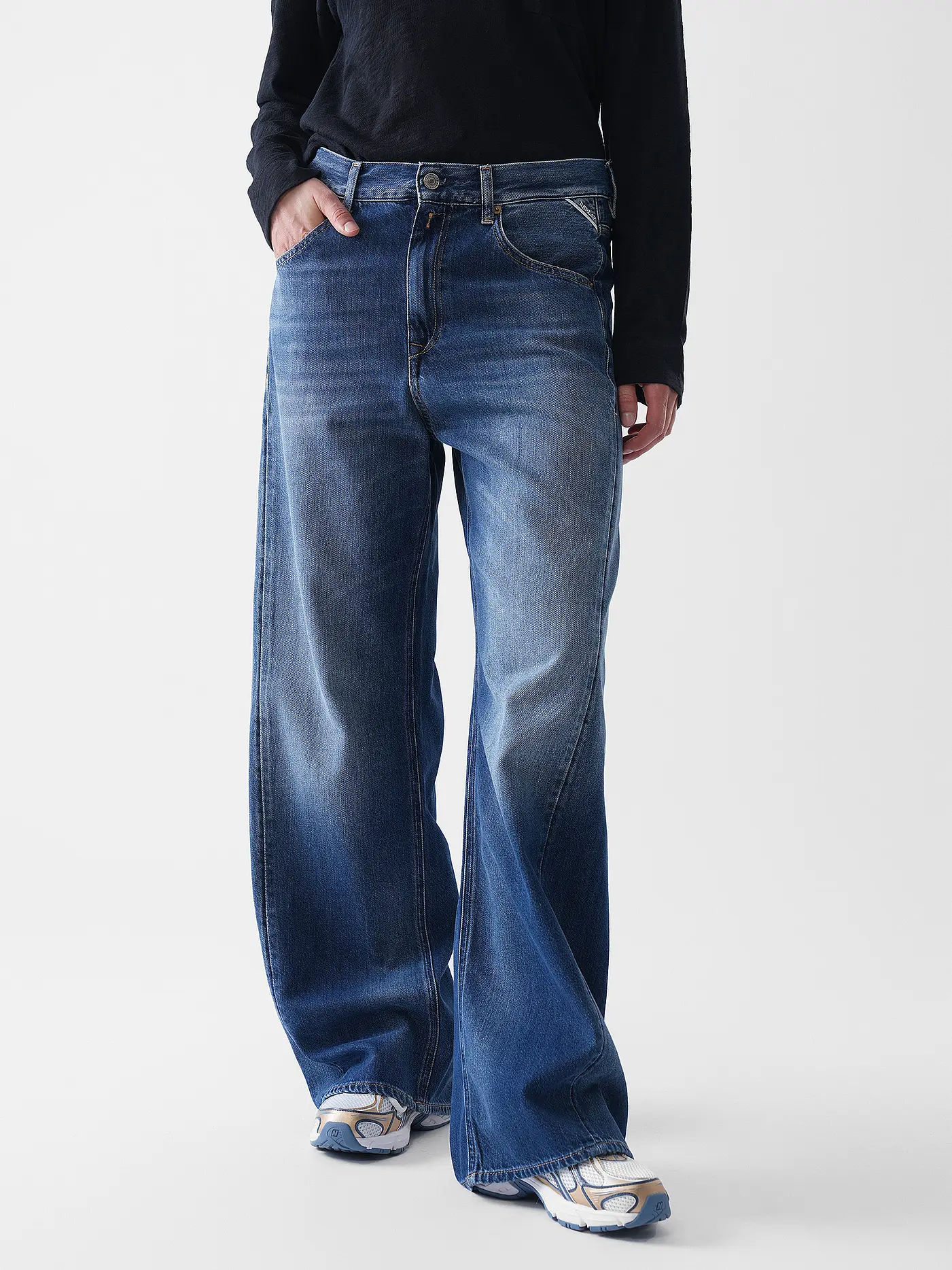 REPLAY | Jeans Wide Leg NARJA | blau