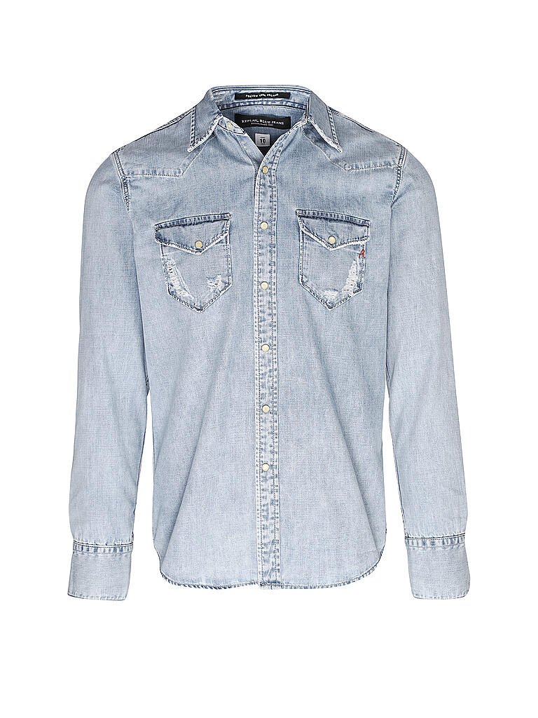 REPLAY | Jeanshemd | blau