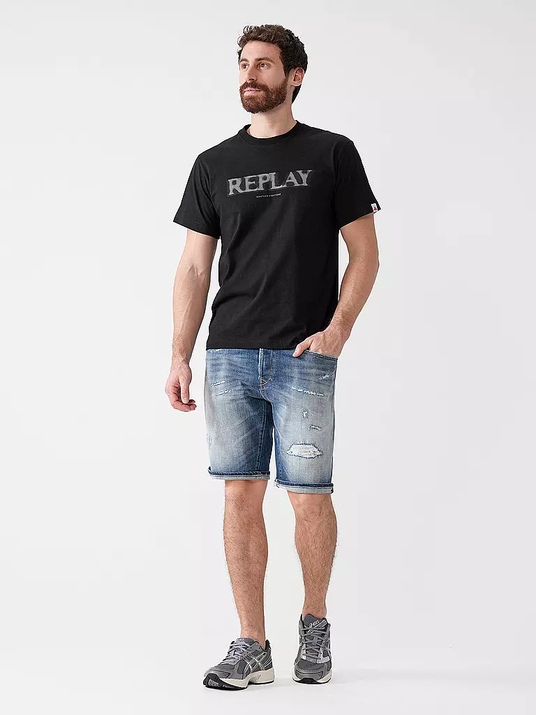 REPLAY | Jeansshorts  | blau