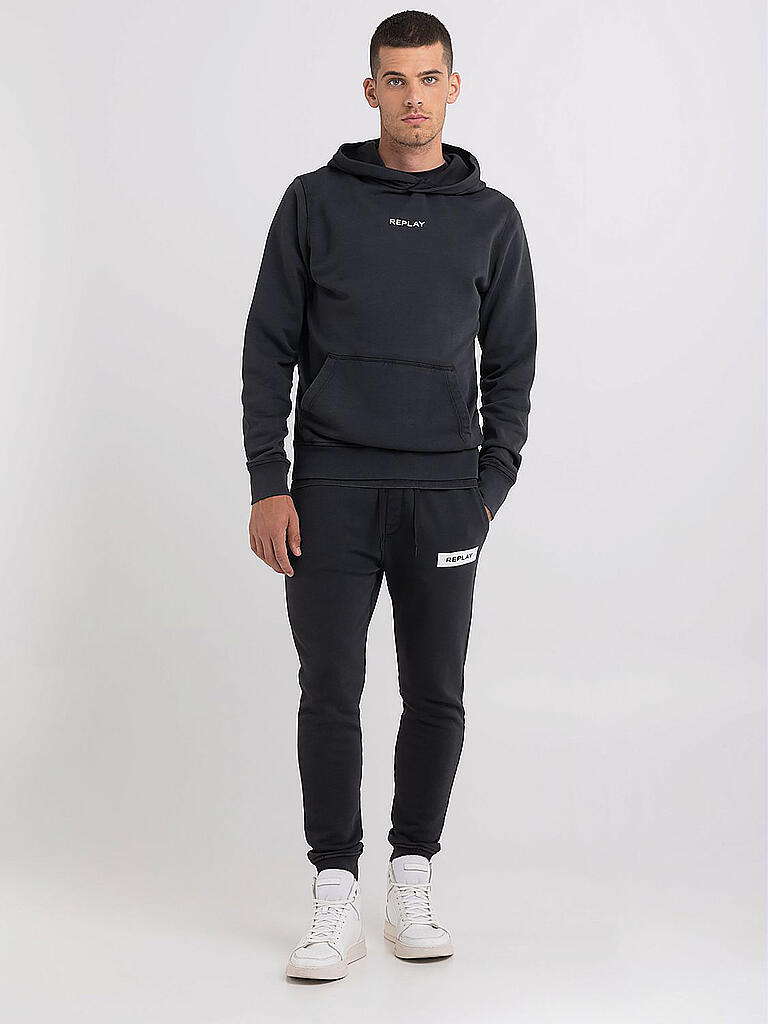 REPLAY | Kapuzensweater - Hoodie | schwarz