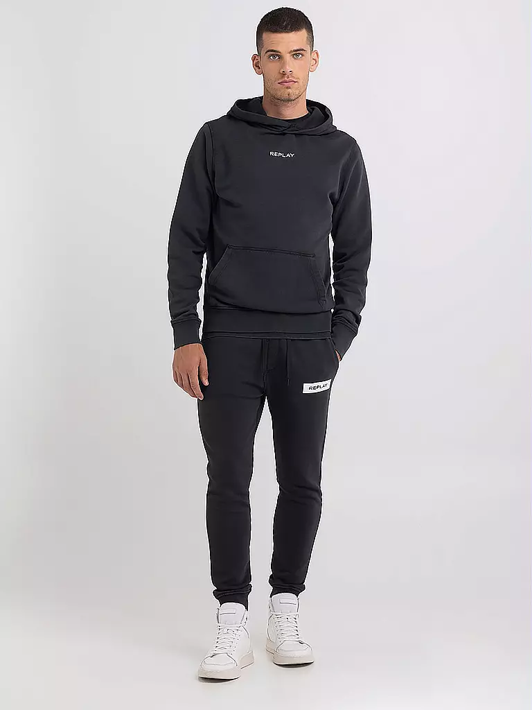 REPLAY | Kapuzensweater - Hoodie | schwarz