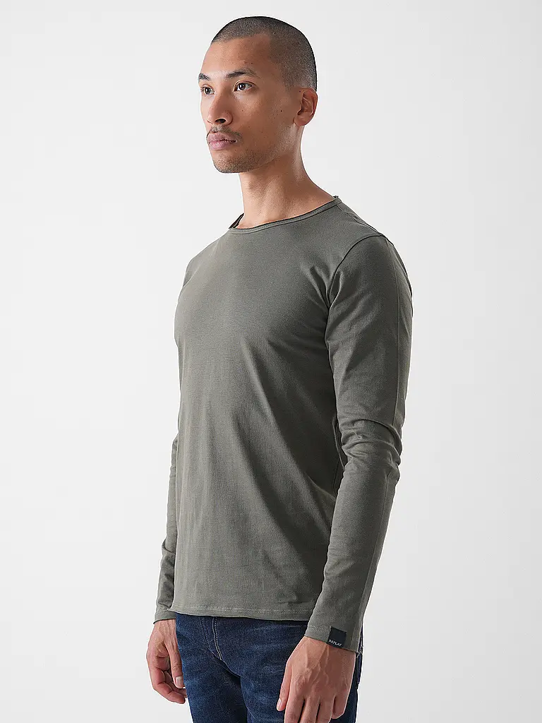 REPLAY | Langarmshirt  | olive