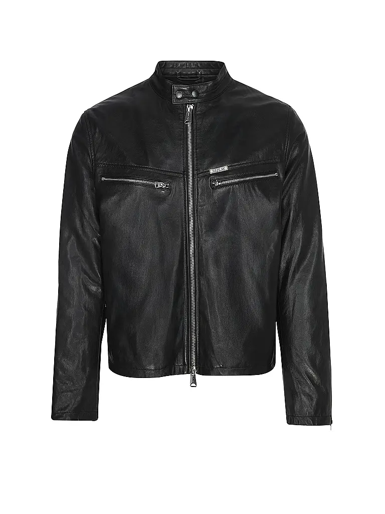 REPLAY | Lederjacke | schwarz