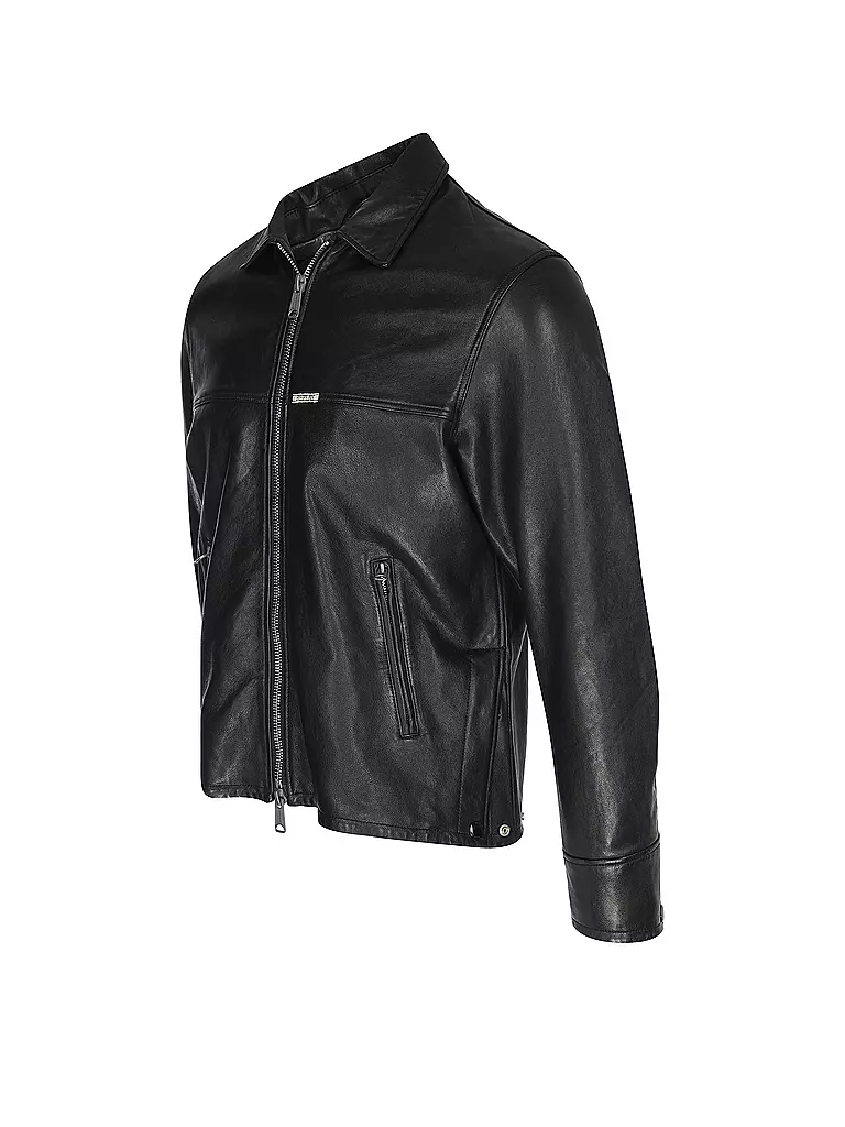 REPLAY | Lederjacke | schwarz