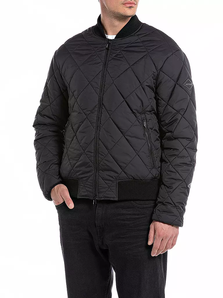 REPLAY | Leichtsteppjacke  | schwarz