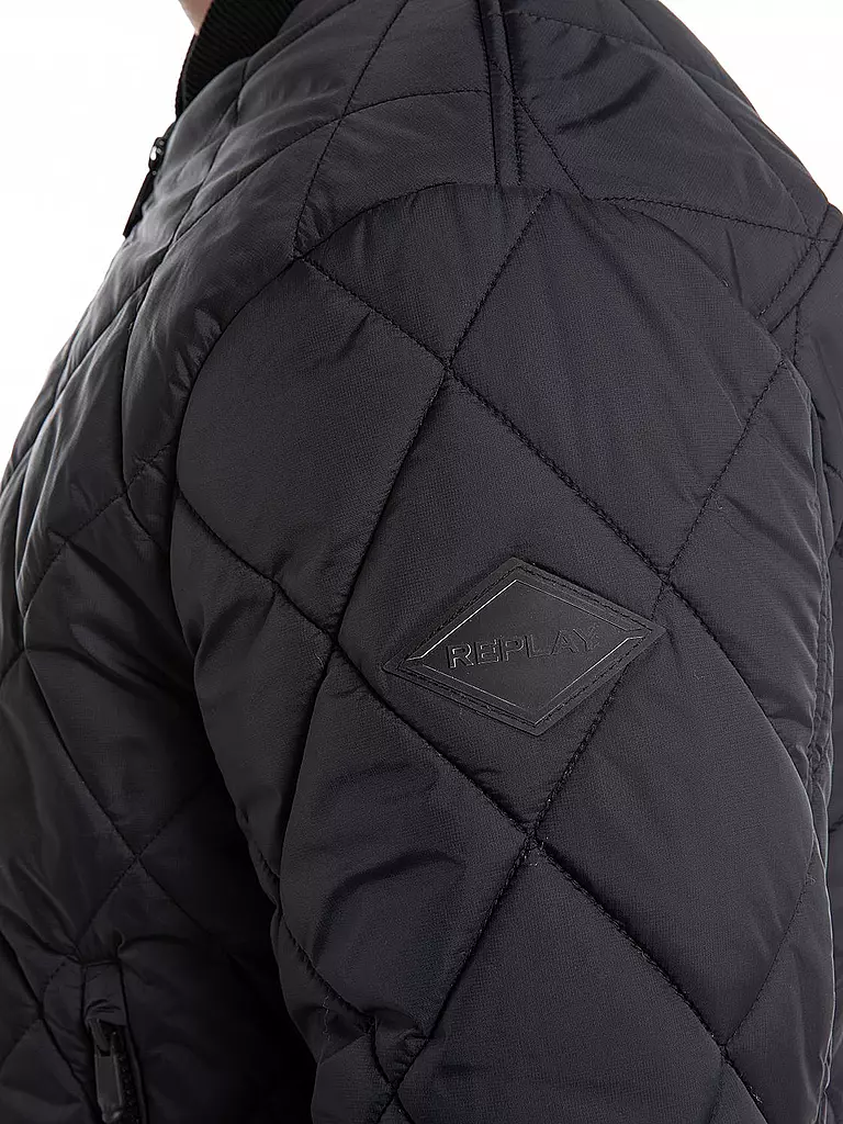 REPLAY | Leichtsteppjacke  | schwarz