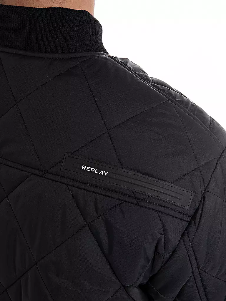 REPLAY | Leichtsteppjacke  | schwarz