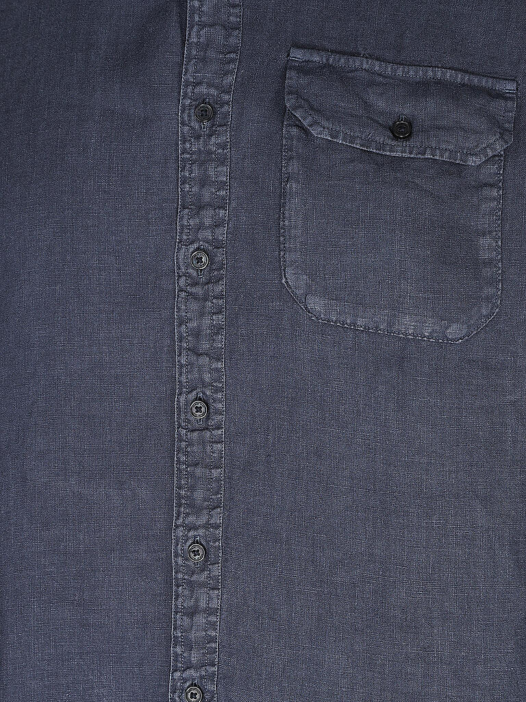 REPLAY | Leinenhemd Regular Fit  | blau