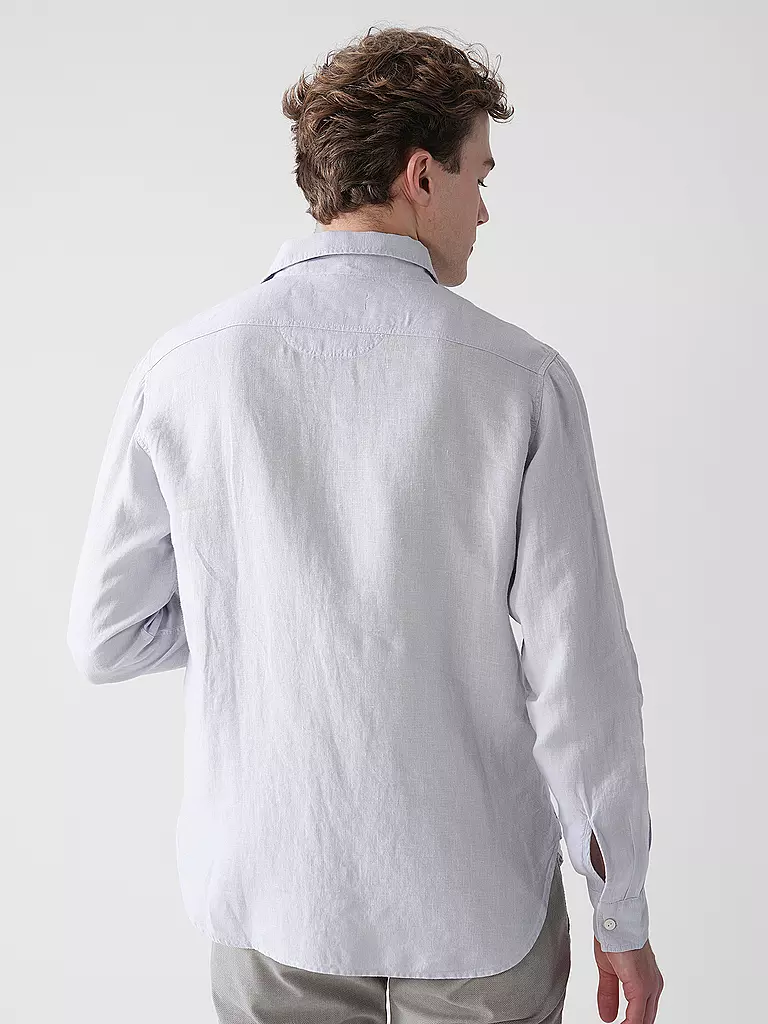 REPLAY | Leinenhemd Regular Fit  | hellblau