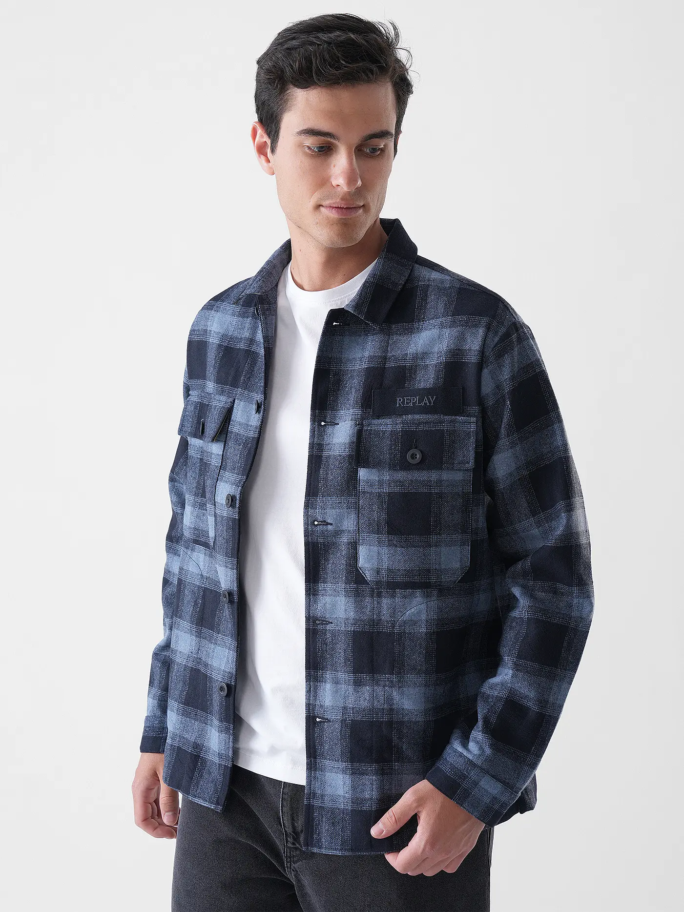 REPLAY | Overshirt  | blau