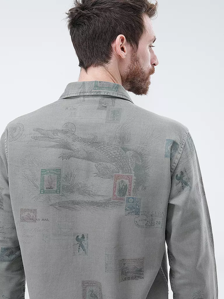 REPLAY | Overshirt  | grau