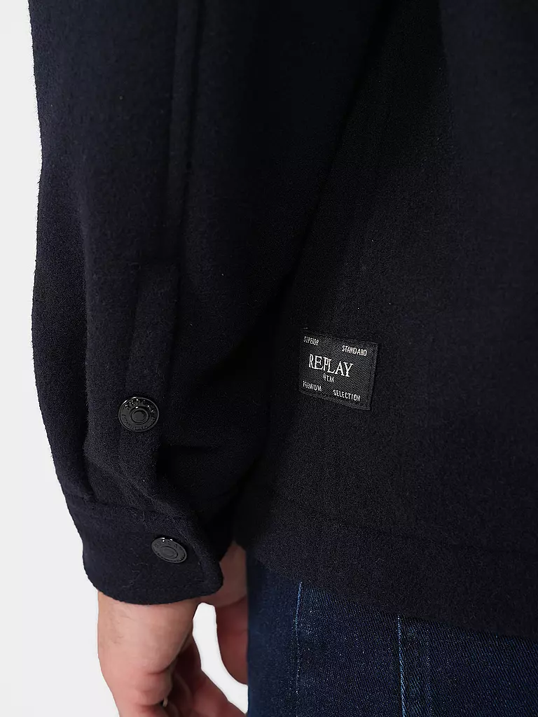 REPLAY | Overshirt  | blau