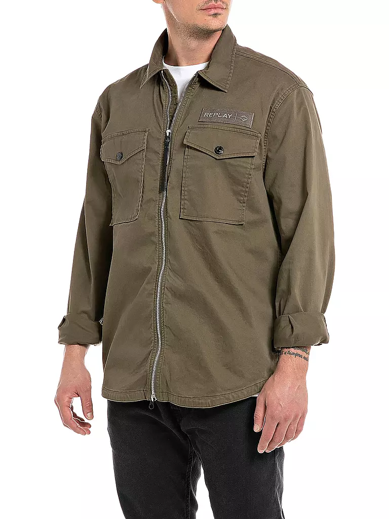 REPLAY | Overshirt | olive