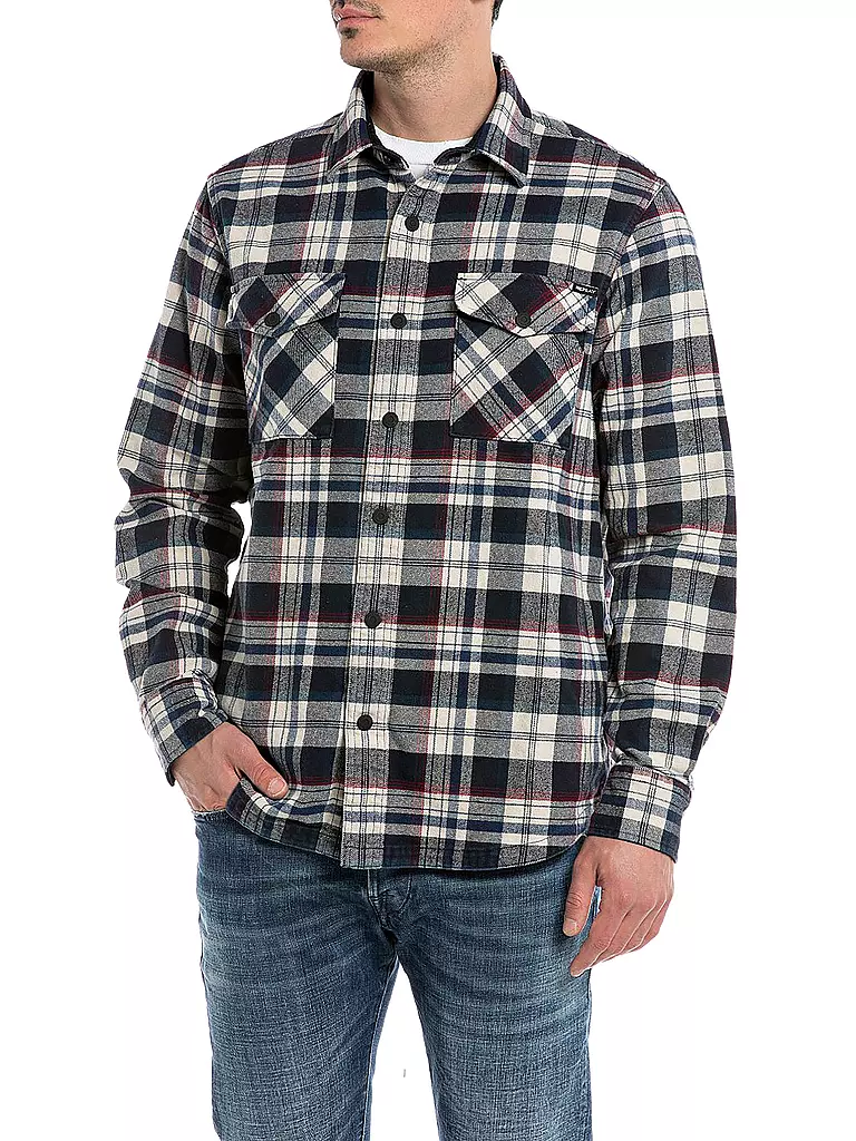 REPLAY | Overshirt | dunkelblau