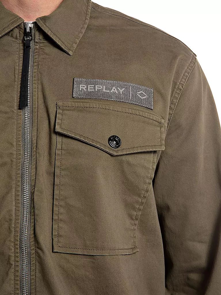 REPLAY | Overshirt | olive