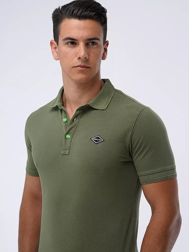 REPLAY | Poloshirt  | grün