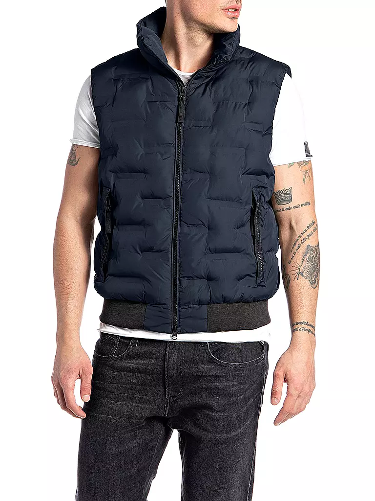 REPLAY | Steppgilet | blau