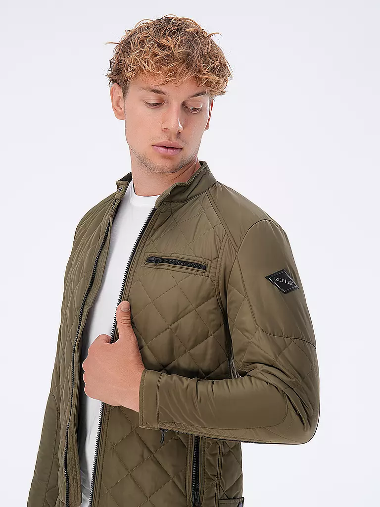 REPLAY Steppjacke olive