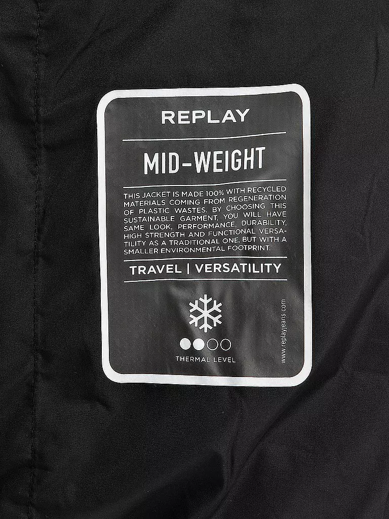 REPLAY | Steppjacke | schwarz