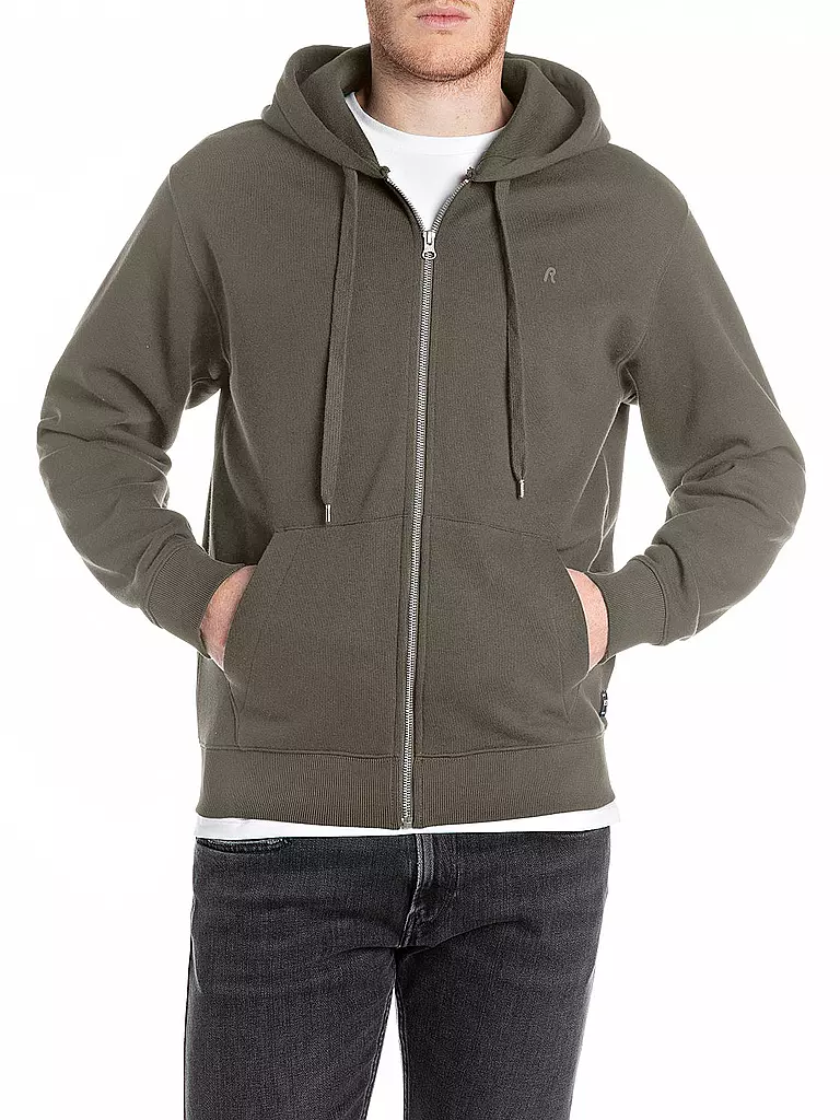 REPLAY | Sweatjacke  | olive