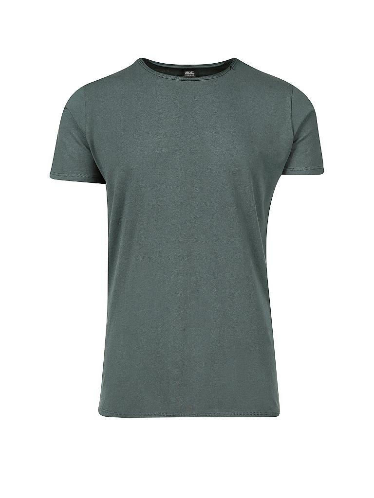 REPLAY | T Shirt  | grün